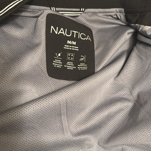 Nautica Men’s Lightweight Bomber Style Jacket Black SIZE SZ MEDIUM NWT - Picture 8 of 11